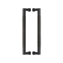 Heritage Brass Back to Back Door Pull Handle Bauhaus Knurled Design 330mm Matt Bronze Finish - BTB1315 330-MB - Choice Handles