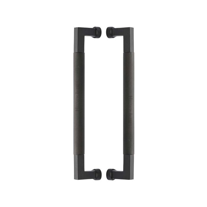 Heritage Brass Back to Back Door Pull Handle Bauhaus Knurled Design 330mm Matt Bronze Finish - BTB1315 330-MB - Choice Handles
