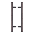 Heritage Brass Back to Back Door Pull Handle Bar Design 305mm Matt Bronze Finish - BTB1361 305-MB - Choice Handles
