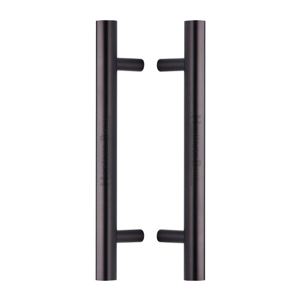 Heritage Brass Back to Back Door Pull Handle Bar Design 305mm Matt Bronze Finish - BTB1361 305-MB - Choice Handles