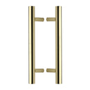 Heritage Brass Back to Back Door Pull Handle Bar Design 305mm Polished Brass Finish - BTB1361 305-PB - Choice Handles