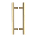 Heritage Brass Back to Back Door Pull Handle Bar Design 305mm Satin Brass Finish - BTB1361 305-SB - Choice Handles
