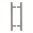 Heritage Brass Back to Back Door Pull Handle Bar Design 305mm Satin Nickel Finish - BTB1361 305-SN - Choice Handles