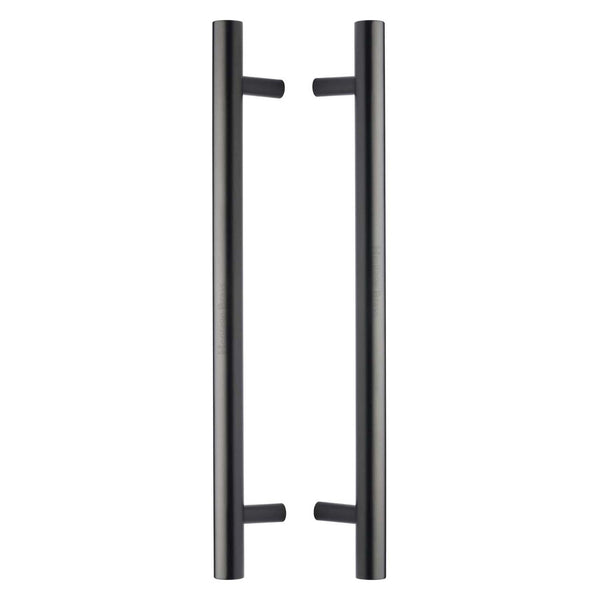Heritage Brass Back to Back Door Pull Handle Bar Design 457mm Matt Bronze Finish - BTB1361 457-MB - Choice Handles