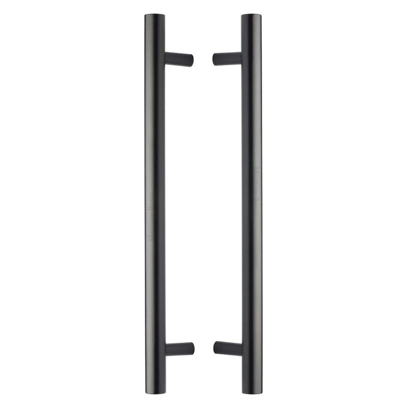 Heritage Brass Back to Back Door Pull Handle Bar Design 457mm Matt Bronze Finish - BTB1361 457-MB - Choice Handles