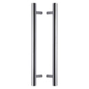 Heritage Brass Back to Back Door Pull Handle Bar Design 457mm Polished Chrome Finish - BTB1361 457-PC - Choice Handles