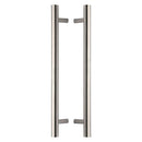 Heritage Brass Back to Back Door Pull Handle Bar Design 457mm Satin Nickel Finish - BTB1361 457-SN - Choice Handles
