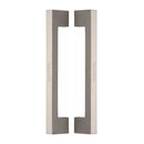 Heritage Brass Back to Back Door Pull Handle Metro Design 305mm Satin Nickel Finish - BTB1390 305-SN - Choice Handles
