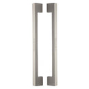 Heritage Brass Back to Back Door Pull Handle Metro Design 457mm Satin Nickel Finish - BTB1390 457-SN - Choice Handles