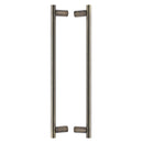 Heritage Brass Back to Back Door Pull Handle Round Bar Design 489mm Antique Brass Finish
 - BTB2059 489-AT - Choice Handles