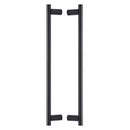 Heritage Brass Back to Back Door Pull Handle Round Bar Design 489mm Matt Bronze Finish
 - BTB2059 489-MB - Choice Handles