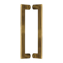 Heritage Brass Back to Back Door Pull Handle Apollo Design 307mm Antique Brass Finish - BTB4150 307-AT - Choice Handles
