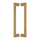Heritage Brass Back to Back Door Pull Handle Apollo Design 307mm Satin Brass Finish - BTB4150 307-SB - Choice Handles