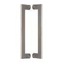 Heritage Brass Back to Back Door Pull Handle Apollo Design 307mm Satin Nickel Finish - BTB4150 307-SN - Choice Handles