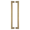 Heritage Brass Back to Back Door Pull Handle Apollo Design 460mm Satin Brass Finish - BTB4150 460-SB - Choice Handles
