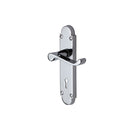 Heritage Brass Door Handle Lever Lock Builders' Range Polished Chrome finish - BUI500-PC - Choice Handles