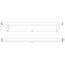Burlington Belgrave - 425x20mm Pull Handle, Face Fixing  - Polished Nickel - BUR1000PNFF - Choice Handles