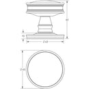 Burlington - Berkeley Mortice Door Knob Furniture - Dark Bronze - BUR100DB - Choice Handles