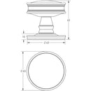 Burlington - Berkeley Mortice Door Knob Furniture - Polished Nickel - BUR100PN - Choice Handles