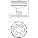 Burlington - Bloomsbury Mortice Door Knob Furniture - Dark Bronze - BUR101DB - Choice Handles