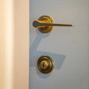 Burlington - Knightsbridge Door Handle on Chamfered Rose  - Satin Brass - BUR20KIT236 - Choice Handles