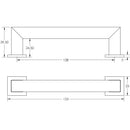 Burlington - Trafalgar 128mm Cabinet Handle - Polished Nickel - BUR211PN - Choice Handles