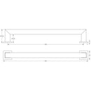 Burlington - Trafalgar 224mm Cabinet Handle - Satin Brass - BUR212SB - Choice Handles