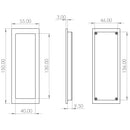 Burlington - Rectangular Flush Pull Handle - Polished Nickel - BUR225PN - Choice Handles
