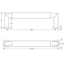 Burlington - Westminster Cupboard Handle 128mm  Dark Bronze - BUR311DB - Choice Handles