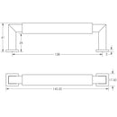 Burlington - Westminster Cupboard Handle 96mm  Satin Nickel - BUR310SN - Choice Handles