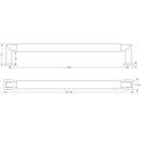 Burlington - Westminster Cupboard Handle 224mm  Antique Brass - BUR312AB - Choice Handles