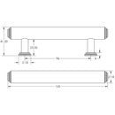 Burlington - Belgrave 96mm Cabinet Handle - Antique Brass - BUR510AB - Choice Handles