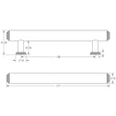 Burlington - Belgrave 128mm Cabinet Handle - Polished Nickel - BUR511PN - Choice Handles