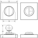 Burlington - Euro Profile Escutcheons Knurled Rose - Satin Nickel - BUR-61SN-75SN - Choice Handles