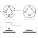 Burlington - Easy Turn & Release Chamfered Rose - Antique Brass - BUR-82AB-51AB - Choice Handles