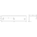 Burlington 150mm Polished Nickel Angled Edge Pull - BUR911PN - Choice Handles
