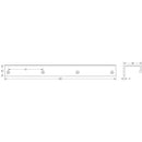 Burlington 300mm Satin Brass Angled Edge Pull - BUR912SB - Choice Handles