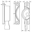 Burlington Fitch Fastener Dark Bronze - BUR92DB - Choice Handles