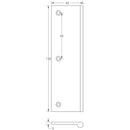 Burlington 150mm Dark Bronze Flat Edge Pull - BUR931DB - Choice Handles