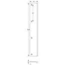 Burlingon 300mm Polished Nickel Flat Edge Pull - BUR932PN - Choice Handles
