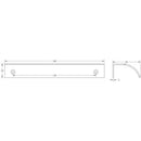 Burlington 180mm Satin Brass Arched Edge Pull - BUR942SB - Choice Handles