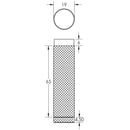 Burlington Knurled Wall Mounted Doorstops No Rose Polished Nickel - BUR968PN - Choice Handles