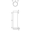 Burlington - Plain Wall Mounted Door Stops Reeded Rose - Satin Brass - BUR-970SB-974SB - Choice Handles