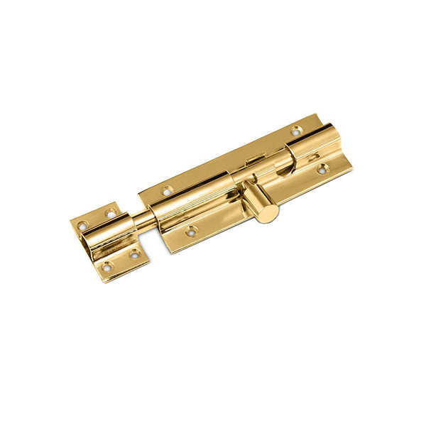Spira Brass - Brass Barrel Bolt 75mm  - Polished Brass - 6125PB75 - Choice Handles