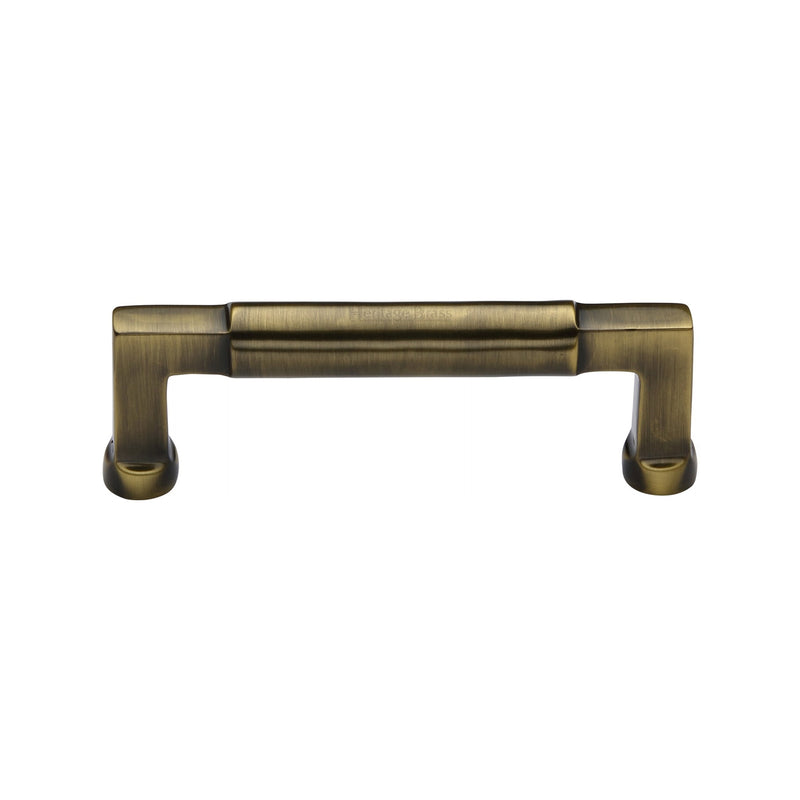 Heritage Brass Cabinet Pull Bauhaus Design 101mm CTC Antique Finish - C0312 101-AT - Choice Handles