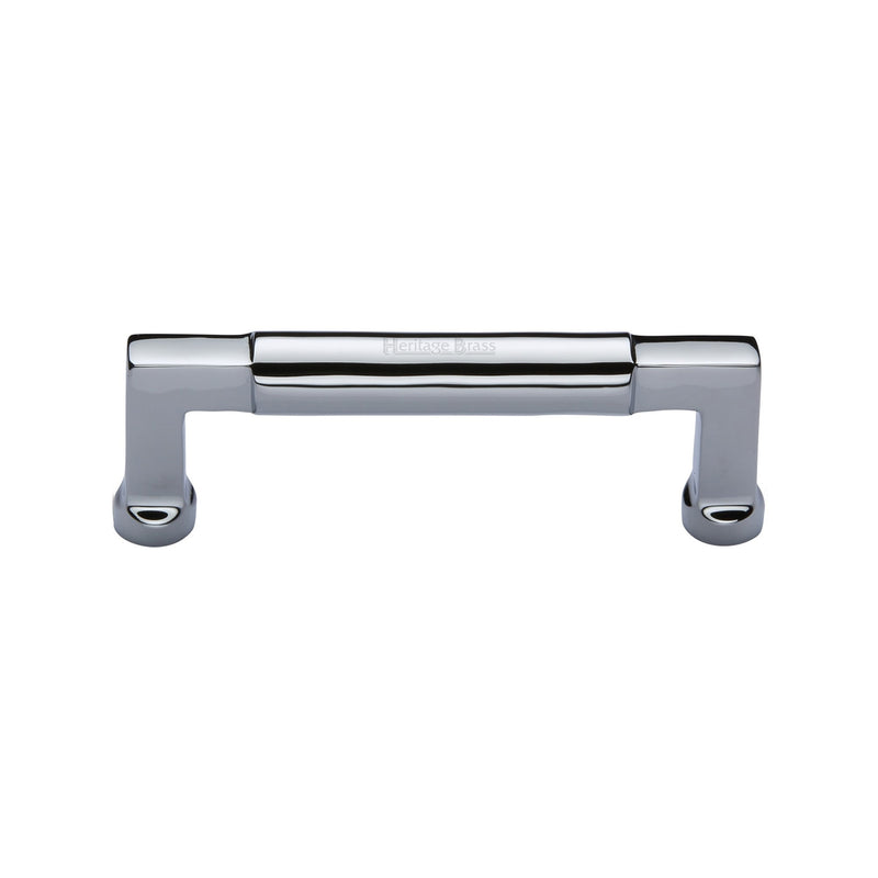 Heritage Brass Cabinet Pull Bauhaus Design 101mm CTC Polished Chrome Finish - C0312 101-PC - Choice Handles