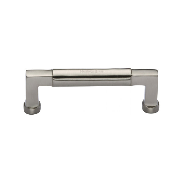Heritage Brass Cabinet Pull Bauhaus Design 101mm CTC Satin Nickel Finish - C0312 101-SN - Choice Handles