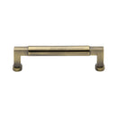 Heritage Brass Cabinet Pull Bauhaus Design 128mm CTC Antique Brass Finish - C0312 128-AT - Choice Handles