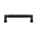 Heritage Brass Cabinet Pull Bauhaus Design 128mm CTC Matt Black Finish - C0312 128-BKMT - Choice Handles