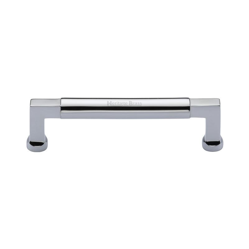 Heritage Brass Cabinet Pull Bauhaus Design 128mm CTC Polished Chrome Finish - C0312 128-PC - Choice Handles
